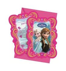 6 INVITI CON BUSTA FROZEN