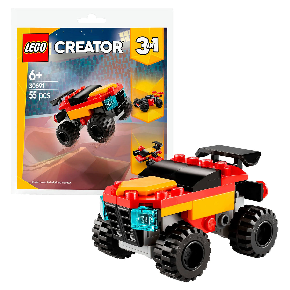 BUSTINA MINI-MONSTER TRUCK CONVERTIBILE