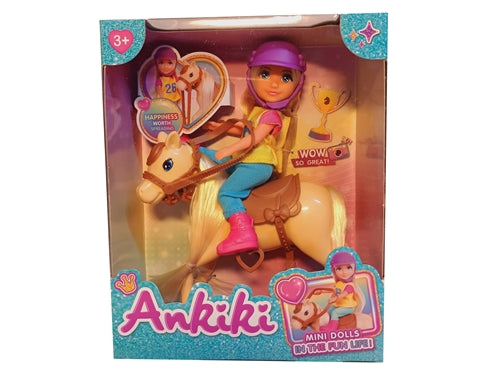 BAMBOLA CON CAVALLO