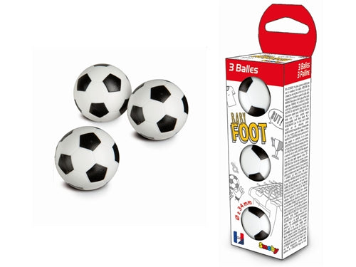3 PALLINE IN PLASTICA DIAM. 34 MM