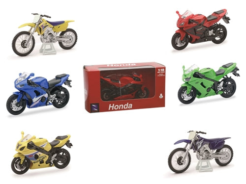 1:18 JAPAN STREET & DIRT BIKE 6 ASSTD