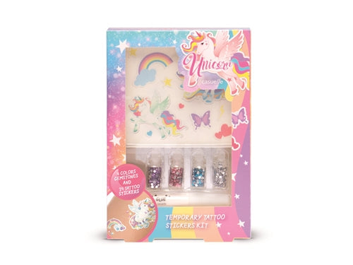 UNICORN GLITTER TATTOO CON STIKERS