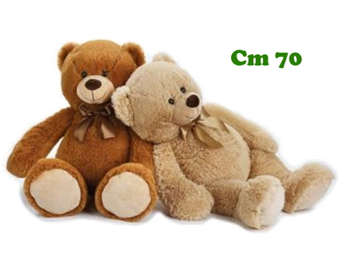 ORSO MIMMO CON FIOCCO SEDUTO 70CM