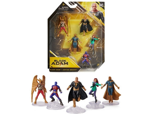 BLACK ADAM PACK 6 FIGURE 8CM
