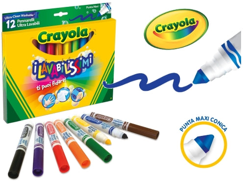 12 COLORI FIBRA LAVABILISSIMI