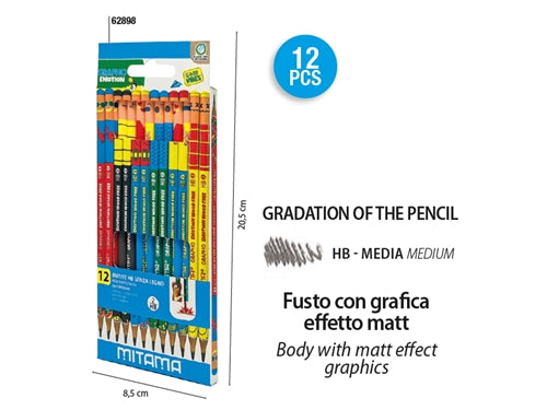 MATITA EMOTION WOOD FREE GRAPHO PZ 12