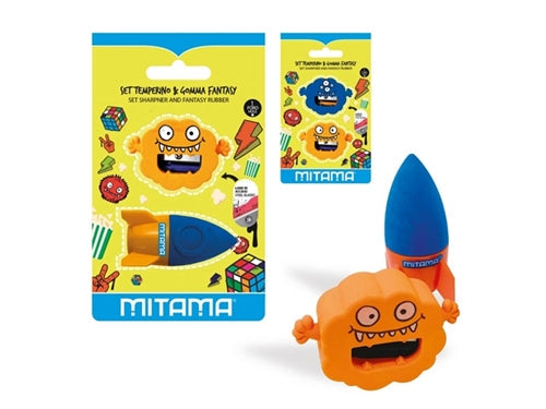 SET TEMPERINO E GOMMA MONSTER BOY BL 2 PZ