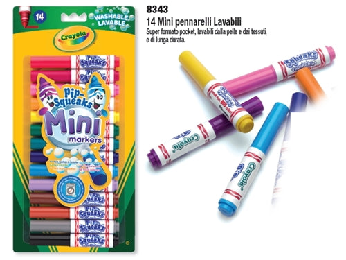 14 MINI PENNARELLI LAVABILI