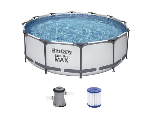 PISCINA FUORI TERRA STEEL PRO MAX ROTONDA 366X76