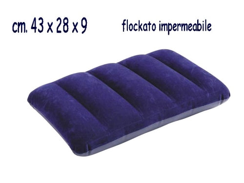 CUSCINO CAMPEGGIO BLU FLOCCATO