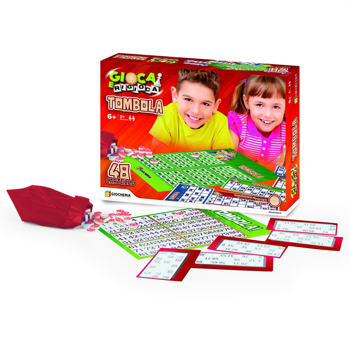 GIOCHERIA TOMBOLA 48 CARTELLE